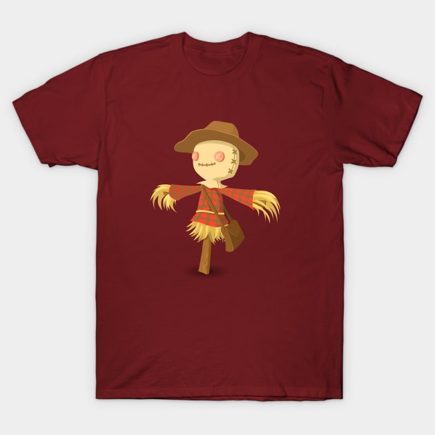 Scarecrow Straw Halloween Autumn Decoration T-Shirt by SWEIRKI